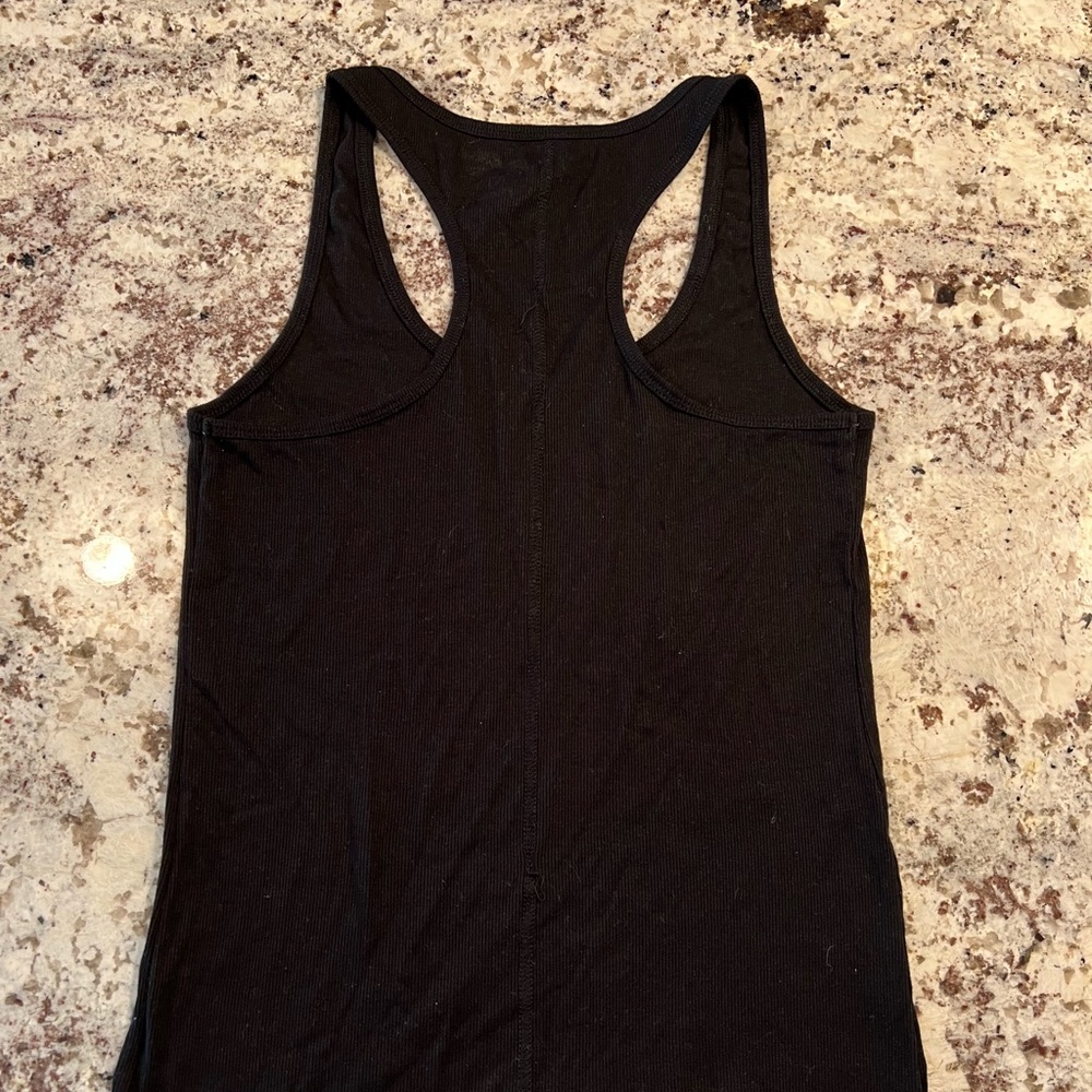 Black Razor Back Tank Top - Picture 2 of 2